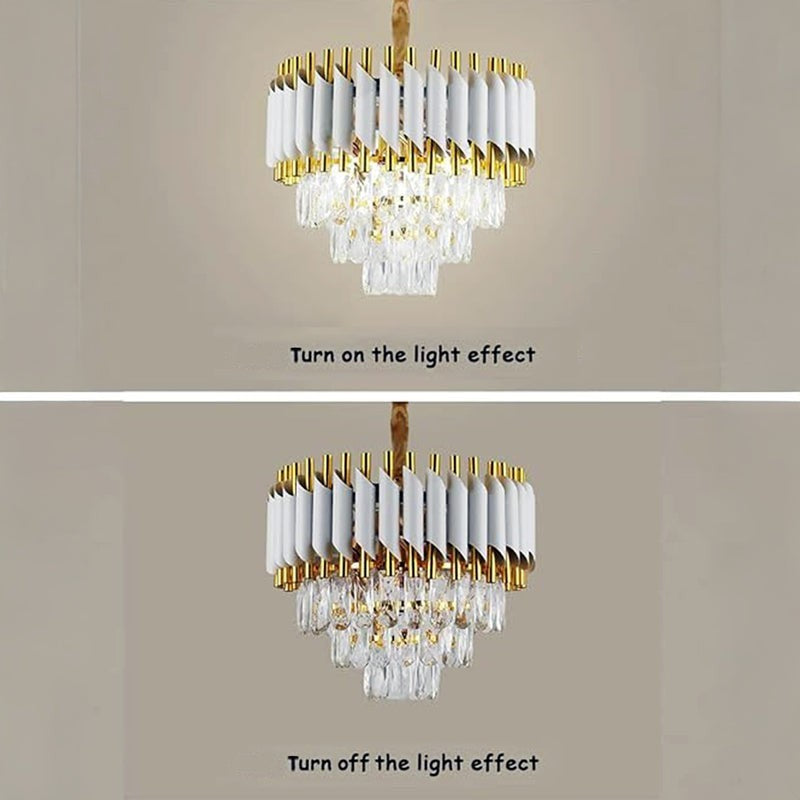Versailles Crystal Chandelier - White media 5