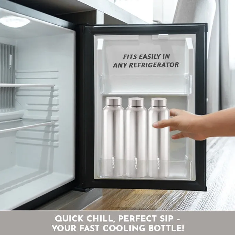 Hydrix Stainless Steel Water Bottle (Silver) - 1000 mL media 6