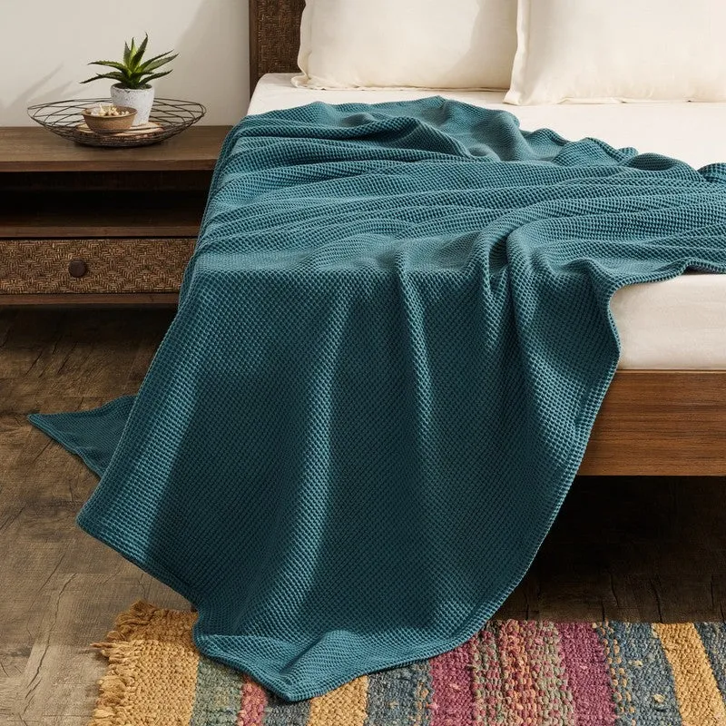 Soothara Cotton Blankets - Teal media 1