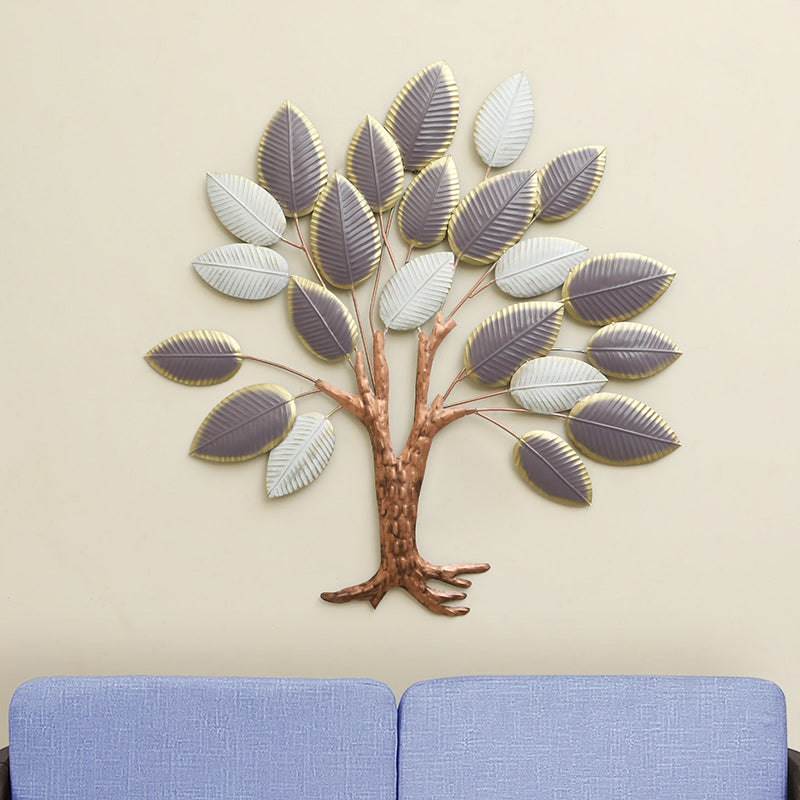 Silvered Branches Metal Wall Accent