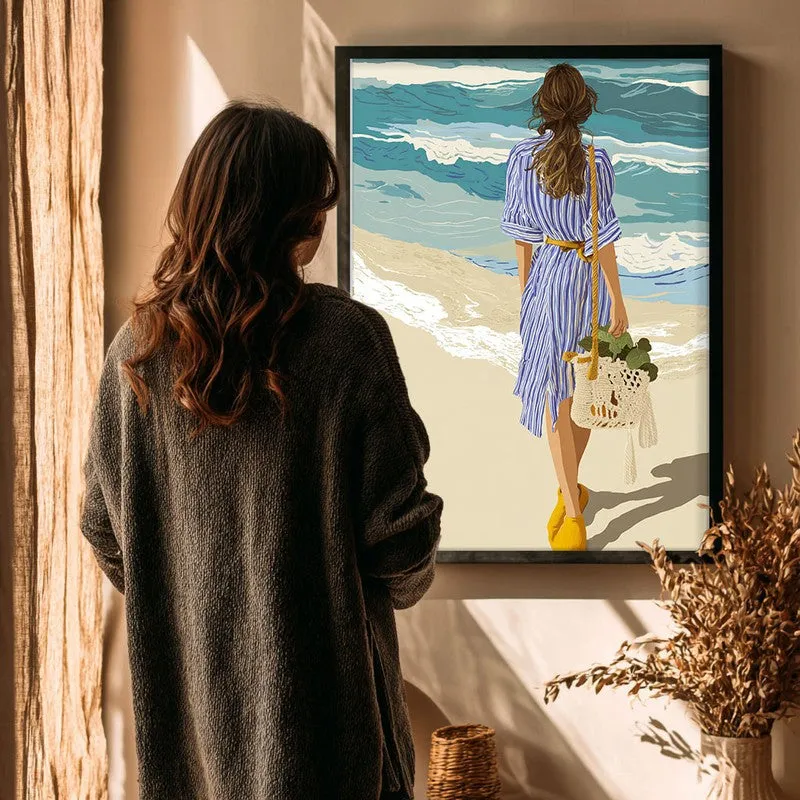 Nerise Travel Illustration Canvas Wall Painting With Black Frame media 4