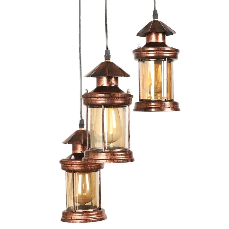 Copper Glow Glass Ceiling Lamp media 4