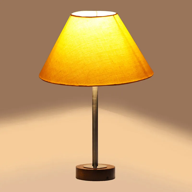 Cotin II Rodin Wooden Table Lamp - Yellow,Silver,Brown media 6