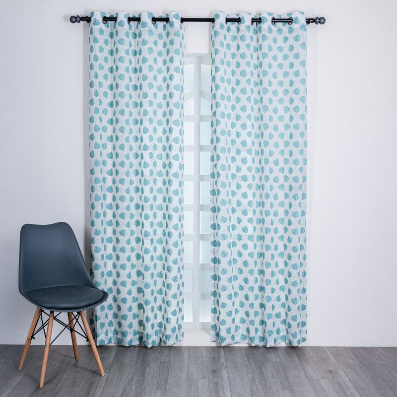 Orivra Designer Floral Curtain - Set Of Two media 3
