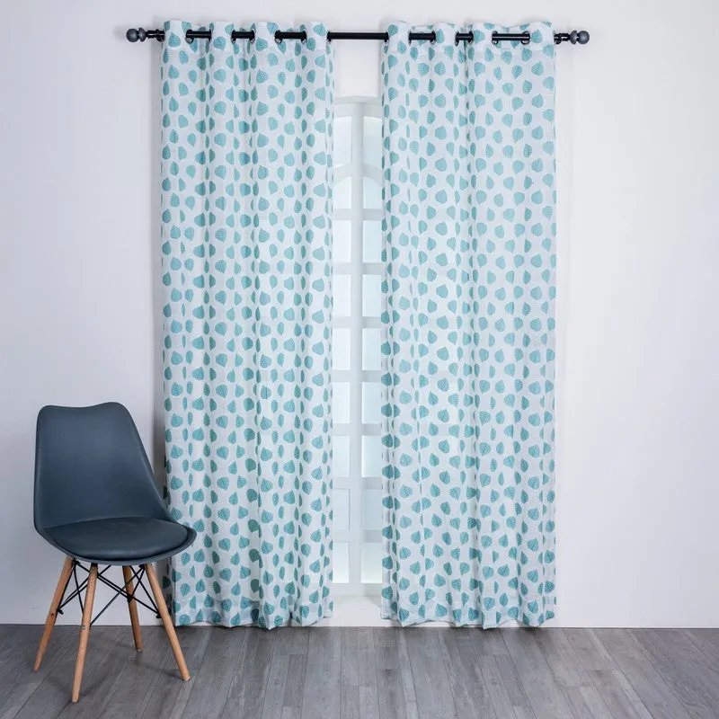 Orivra Designer Floral Curtain - Set Of Two media 3