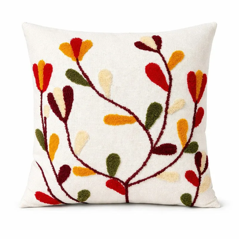 Tufted Bloom Cotton Cushion Cover media 4