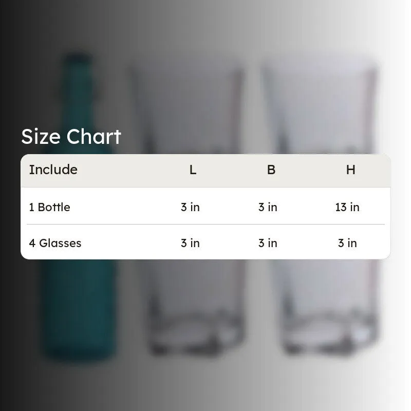Skyler 1000 mL Water Bottle With 200 mL Glasses - Five Piece Set media 8