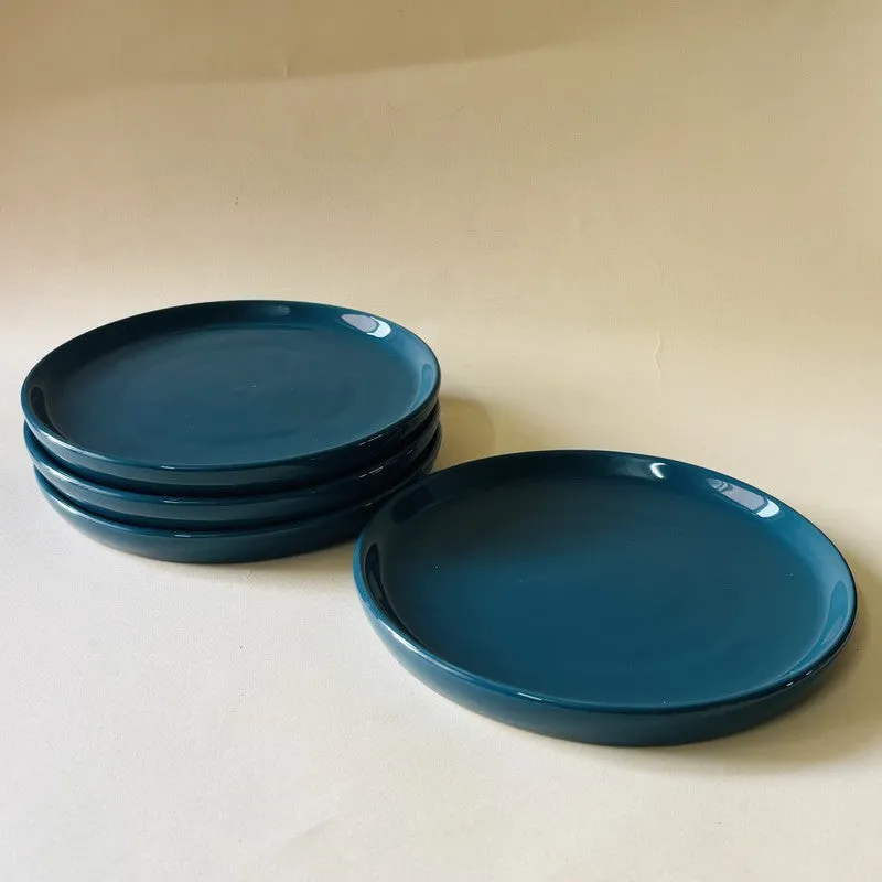 Ceramic Quarter Plate (Blue) - Set Of Four media 4