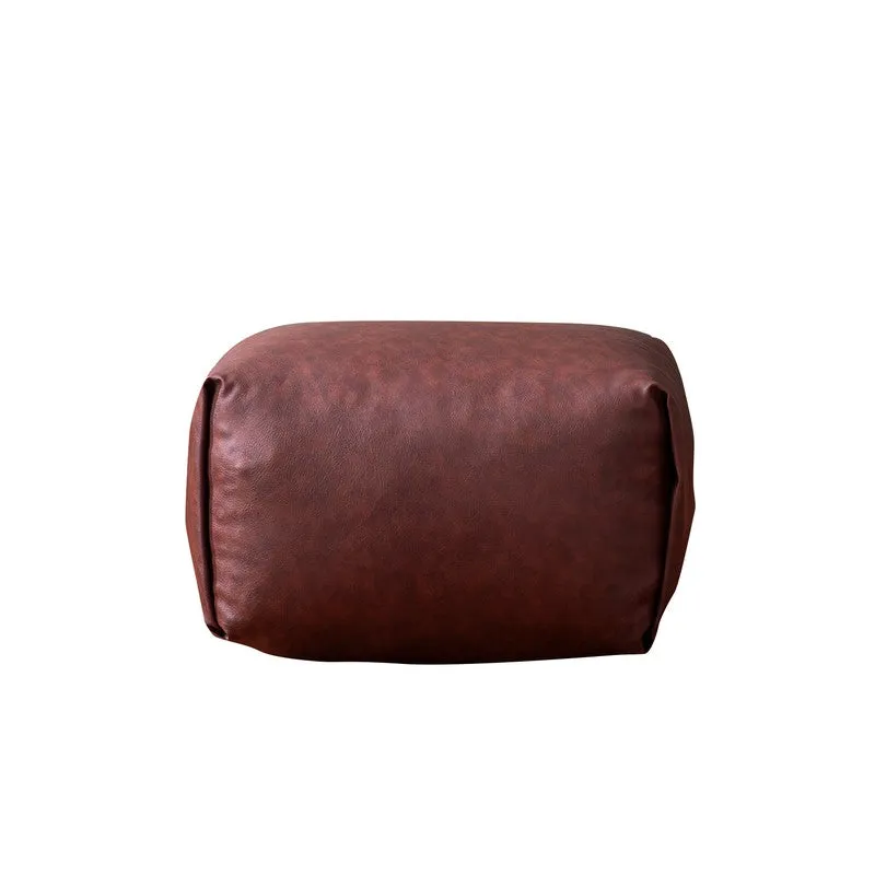 Clean Aesthetic Pouffe (Brown) - Set Of Two media 8
