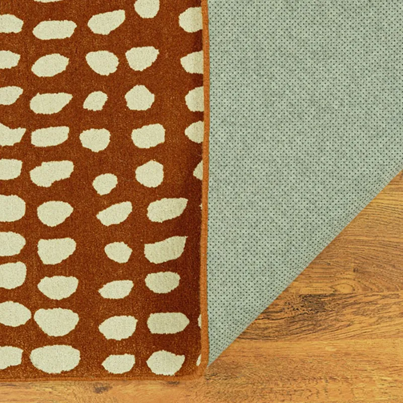 Elatus Hand Tufted Abstract Wool & Nylon Carpet - Brown & Beige media 7