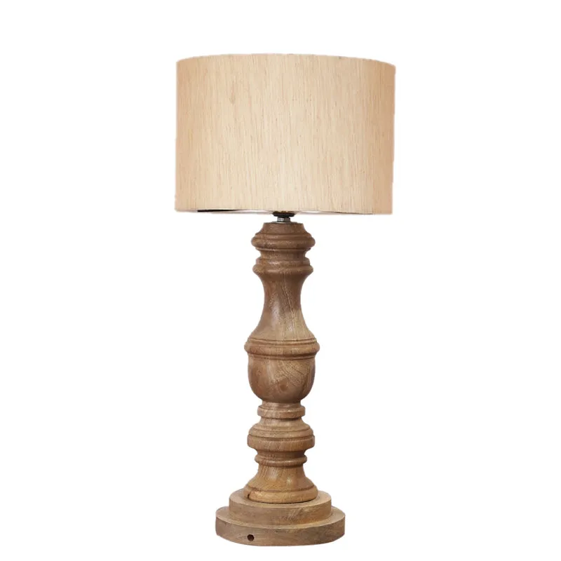 Cotin I Carve Wooden Table Lamp - Beige,Brown media 6