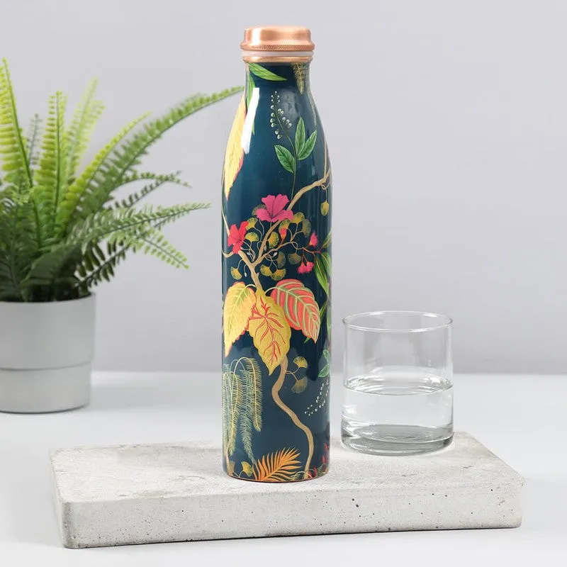 Fronds & Florets Copper Bottle - 950 mL media 1