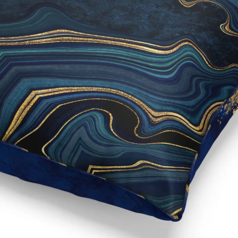 Farasha Printed Microfiber Cushion Cover - Set Of Three media 4