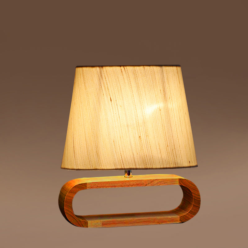 Cotin I Curve Cotton Table Lamp - OffWhite,Brown media 5