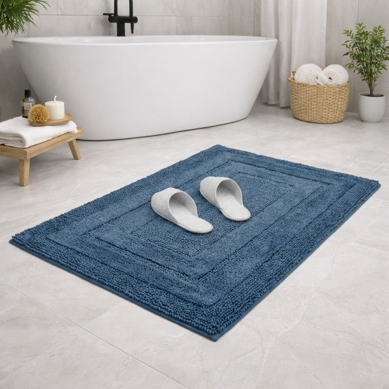 Aqualoom Anti skid Bath Mat  - Blue media 3