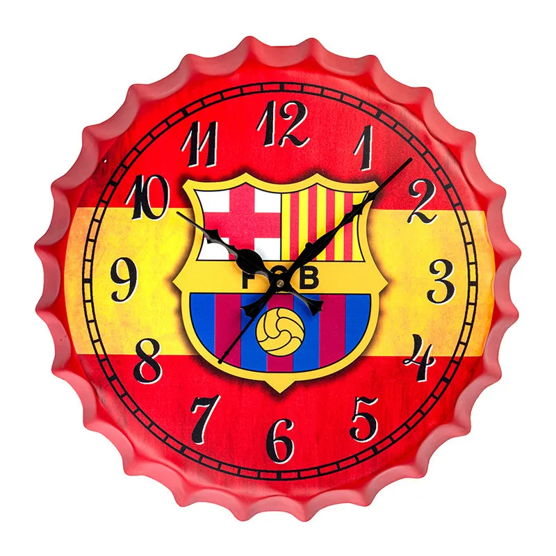 Barcelona Bottle Cap Wall Clock media 3