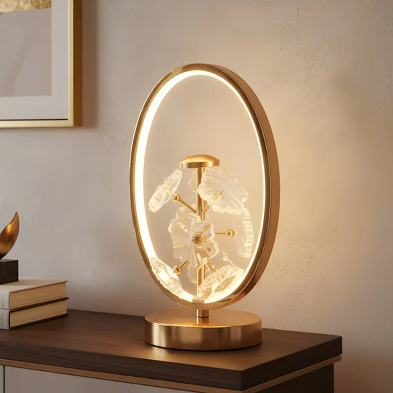AarviDecor Hadley Accent Metal Table Lamp - Gold