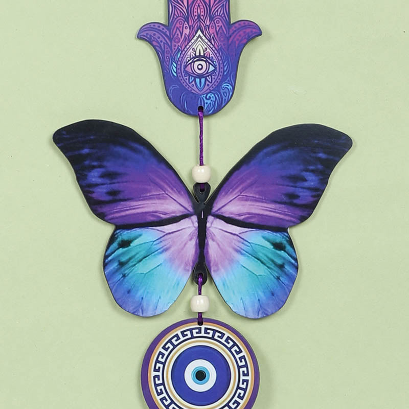 Ethereal Evil Eye Hamsa MDF Wall Hanging media 3