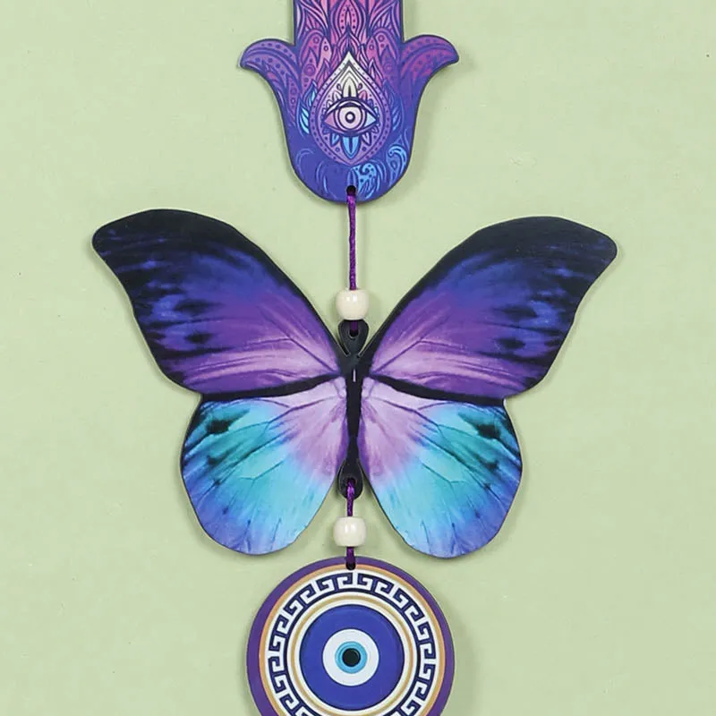 Ethereal Evil Eye Hamsa MDF Wall Hanging media 3