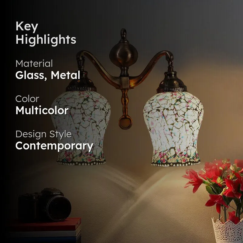 Starlit Metal Mosaic Wall Lamp media 2