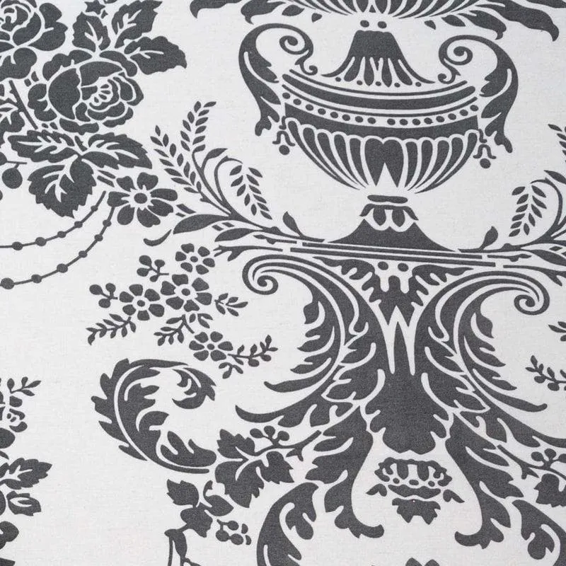 Swayam Floral Monochrome Cotton Bedsheet - 144 TC media 5