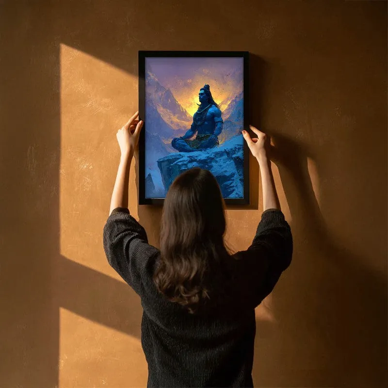 Lord Shiva Meditating I Archival Paper Wall Art media 6