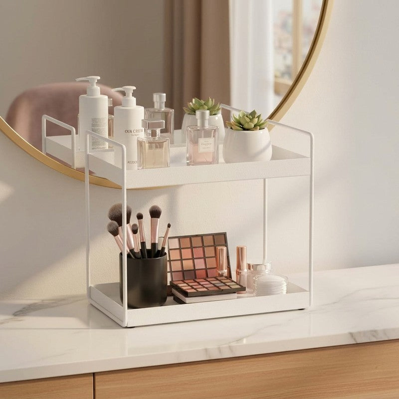 Glam Caddy Metal Racks -White