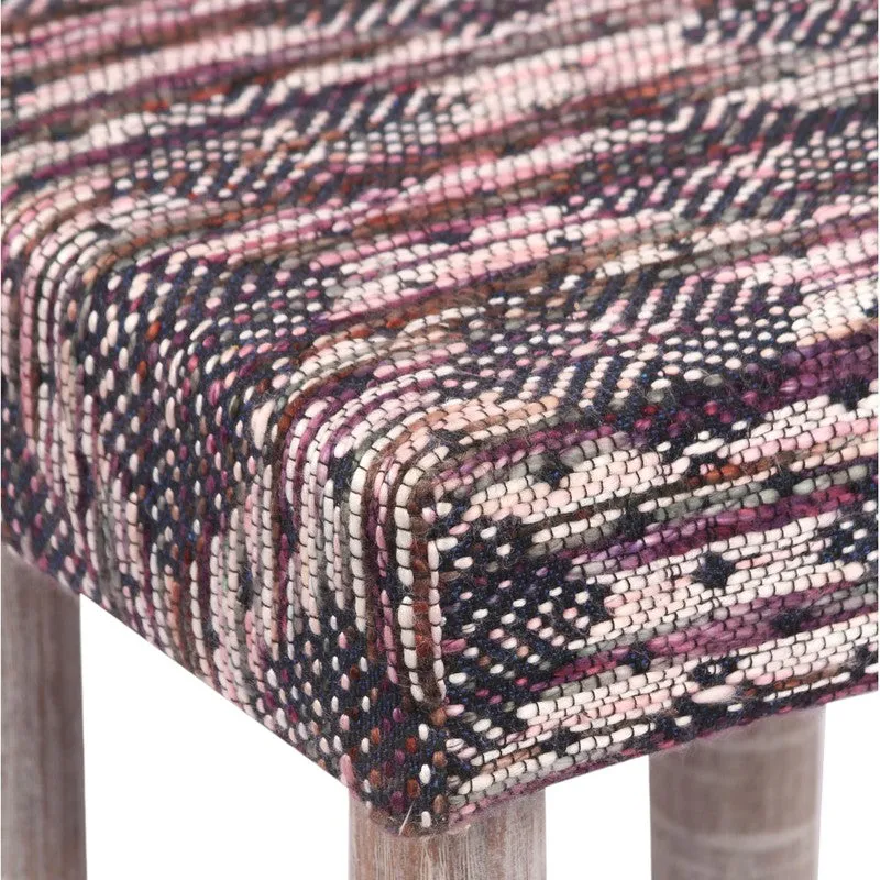 Savro Sheesham Wooden Stools (Multicolor) - Set Of Two media 5