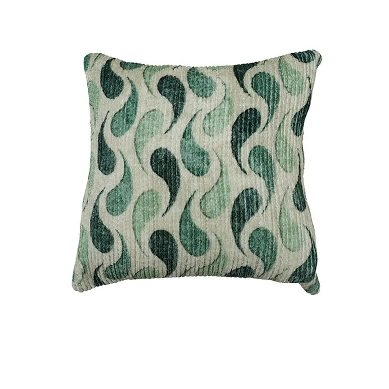 FloralDreamline Cushion Cover (Green) - Set Of Two media 3