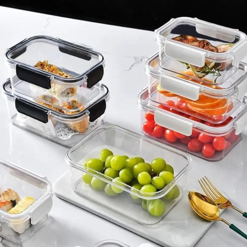 Premium Fresh Lock Airtight Food Storage Plastic Containers - Set of 3 media 1
