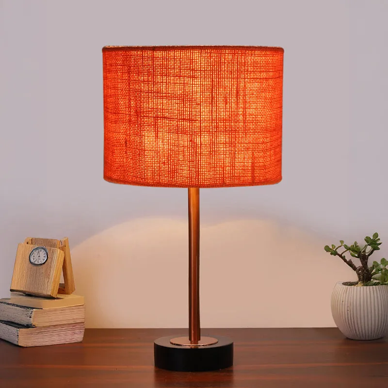 Sienna I Rodin Wooden Table Lamp - Orange,Copper,Black media 2