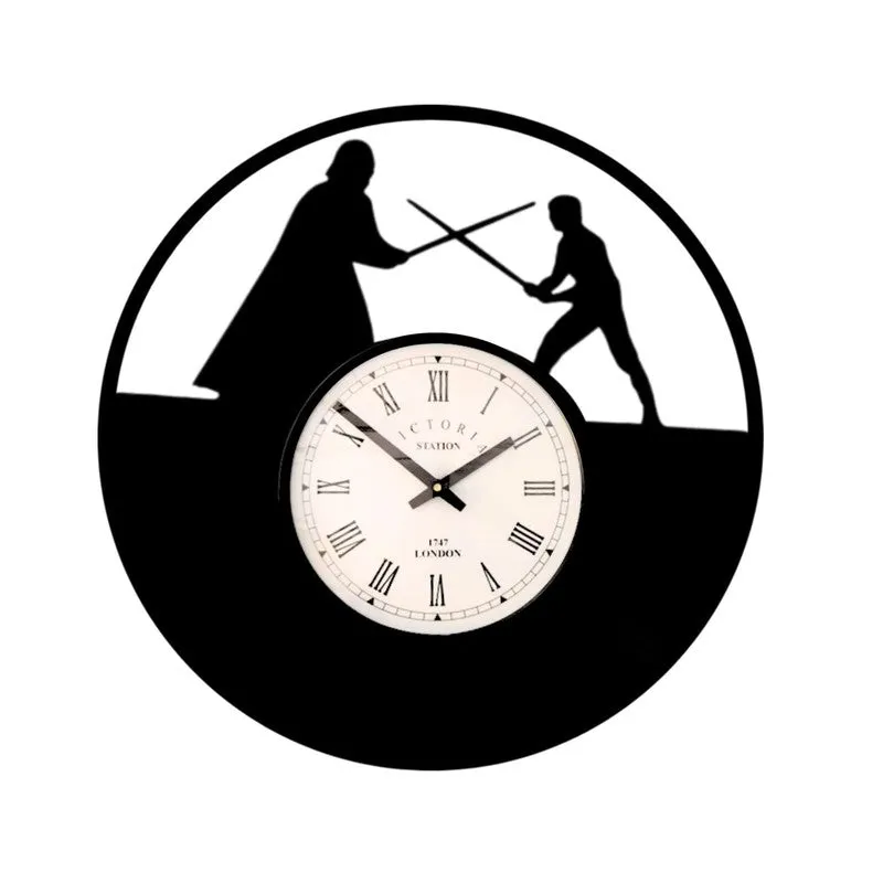 Fighter Steel Analog Wall Clock - Black media 4