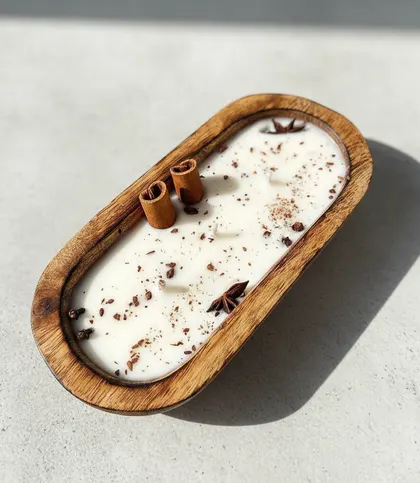 Soy Wax · Mango Wood