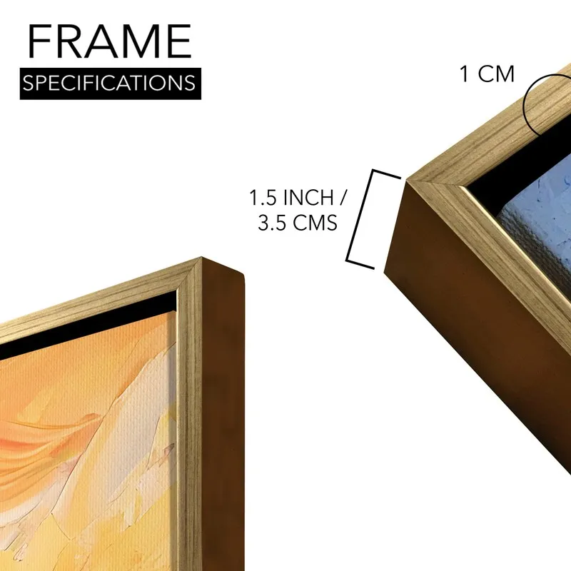 Amber Skies Canvas Wall Painting With Frame media 8