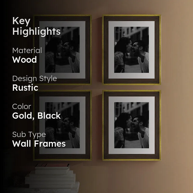 Timberina Lite Photo Frame (Gold) - Set Of Four media 2