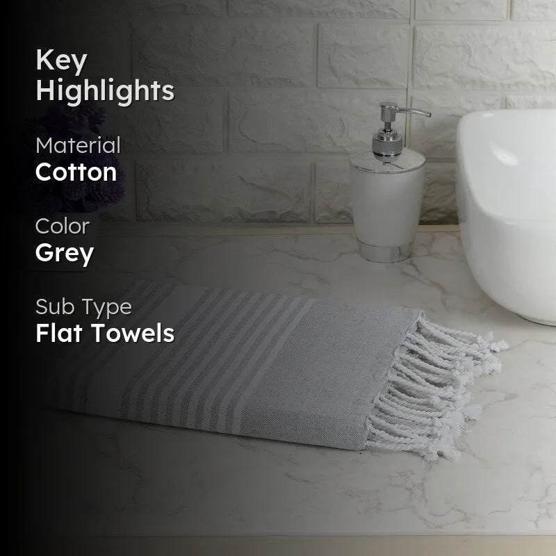 Darsha Bath Towel - Light Grey media 2