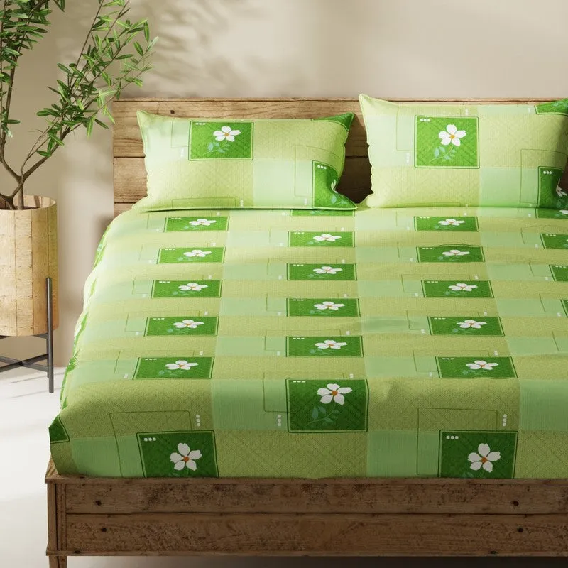 Ruvin Bedsheet (Green) - 115 GSM media 4