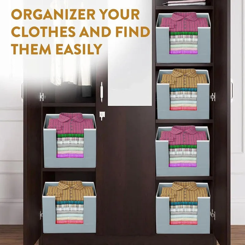 Laxis ClosetCrest Cloth Organizer (Set Of Four) - Set Of Four media 6