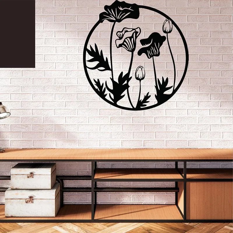 Roma Flowers Black Iron Wall Accent media 1