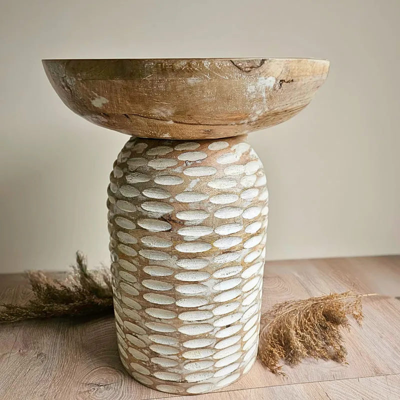 Sajira Handmade Mango Wood Accent Table media 6