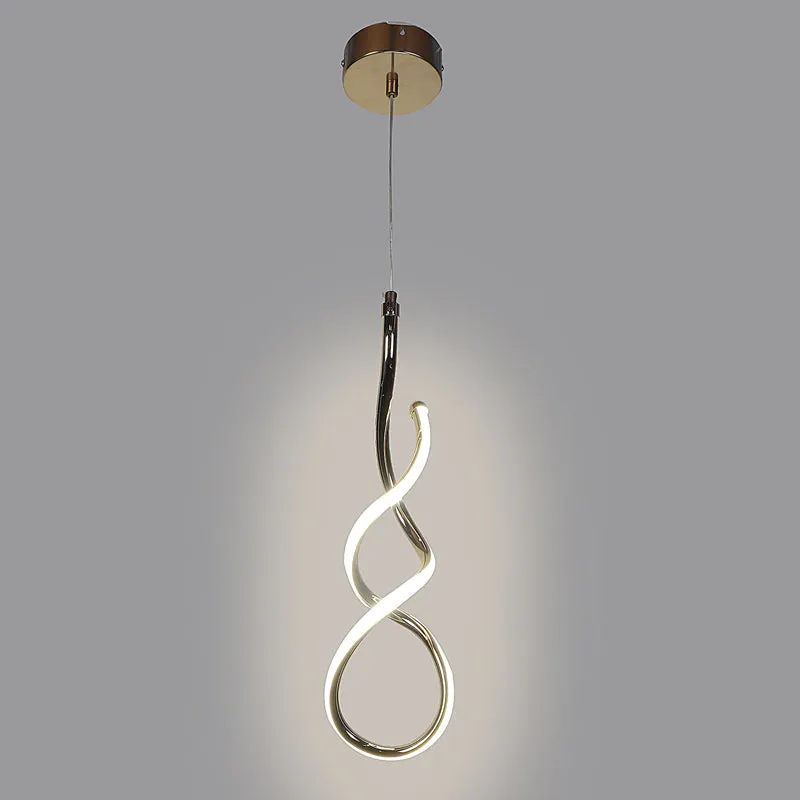 Serpenta Acrylic & Iron Ceiling Lamp media 10