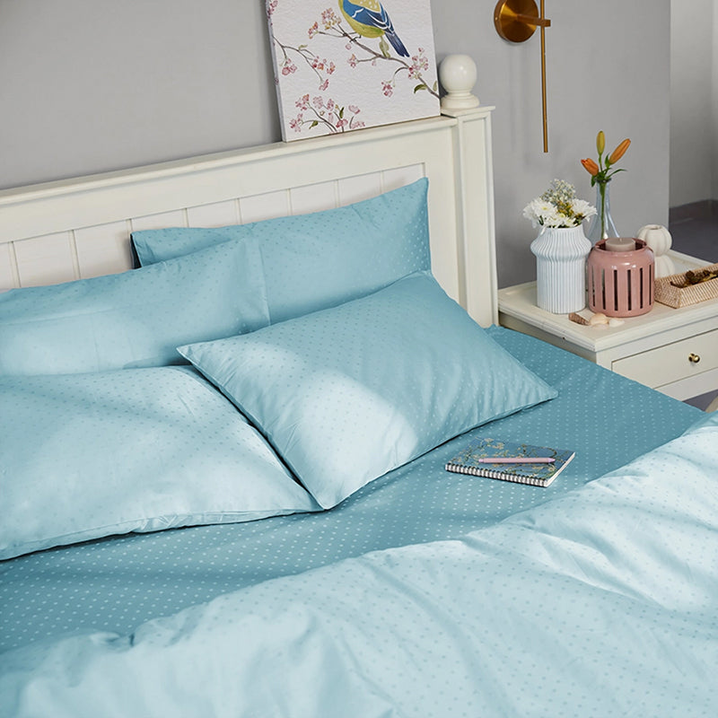 Calida Cotton Duvet Cover - Light Blue media 6