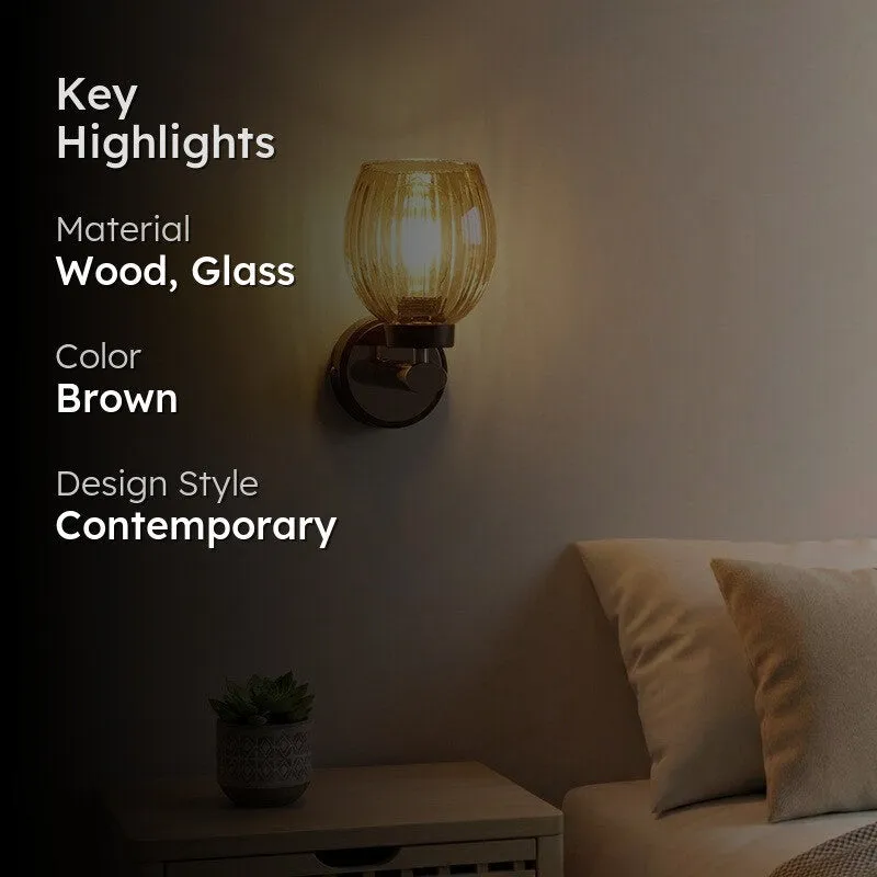 Clear Shine Glass Wall Lamp media 2