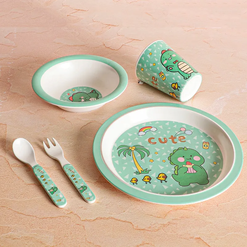 Dino Era Kids Dinner Set - Five Piece Set media 3