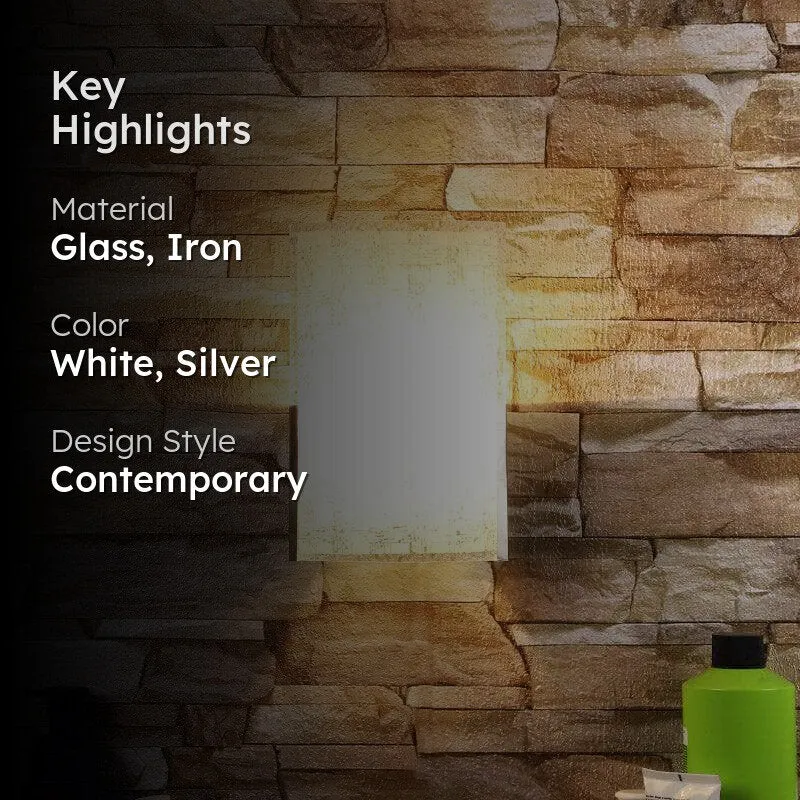 Jiba Glass & Iron Wall Lamp media 2