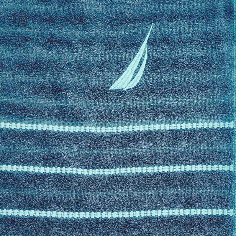 Nautica Oasis Stripe Bath Towel - Blue media 5