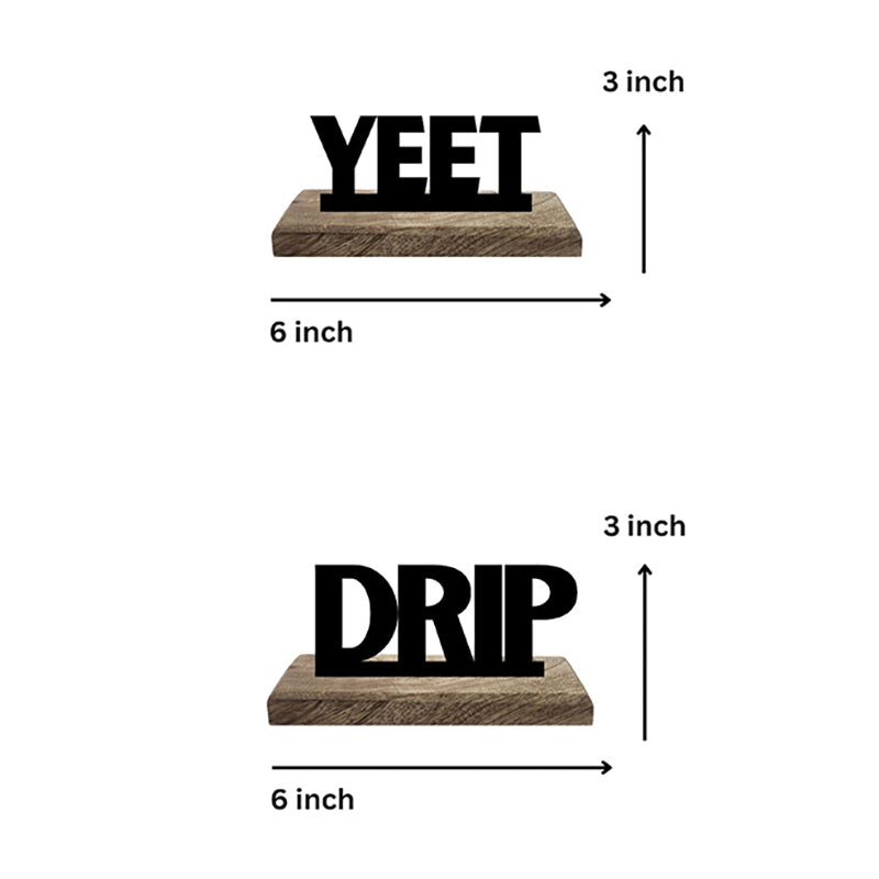 Trendy Thrust Typography Showpiece - Set Of Two media 7