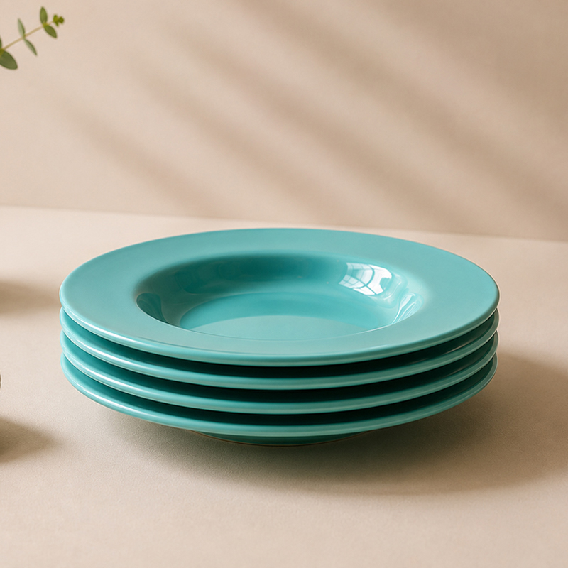 Tagliatelle Ceramic Pasta Plate - Set of Four