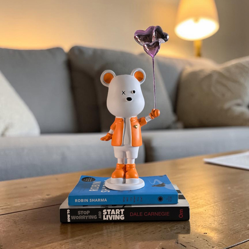 Balloon Bear Showpiece - Orange