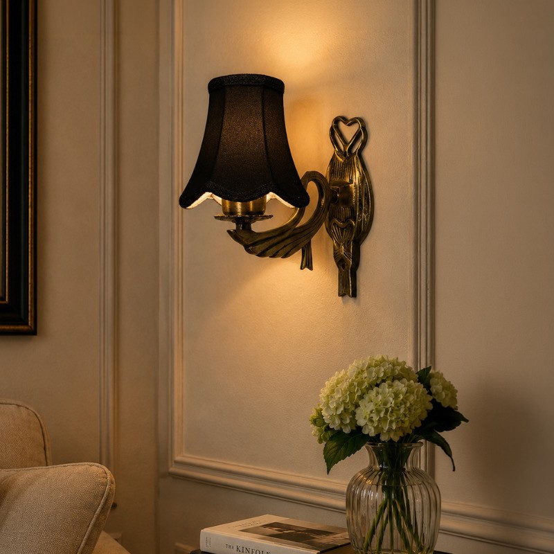 Aurevane Cotton Wall Lamp - Black